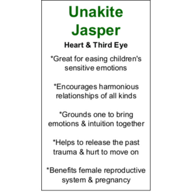 Unakite Jasper Cards - Box of 100