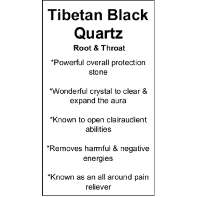 Tibetan Black Quartz Cards - Box of 100