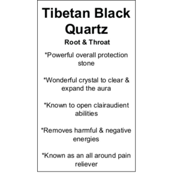 Tibetan Black Quartz Cards - Box of 250