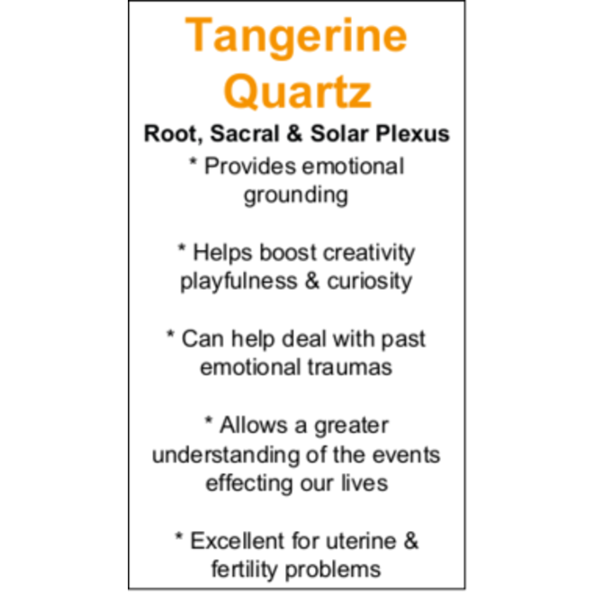 Tangerine Quartz Cards - Box of 250