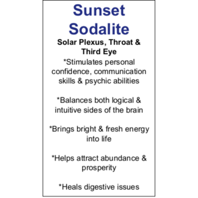 Sunset Sodalite Cards - Box of 100