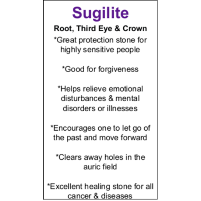 Sugilite Cards - Box of 100