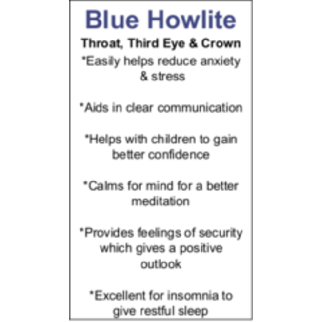 Blue Howlite Cards - Box of 100
