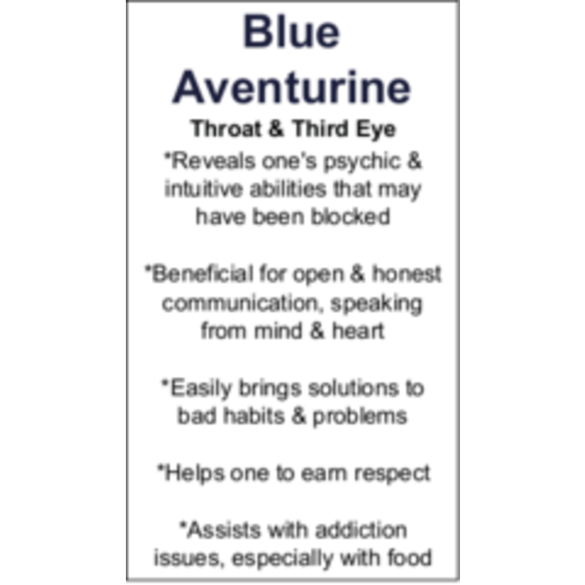 Blue Aventurine Cards - Box of 250