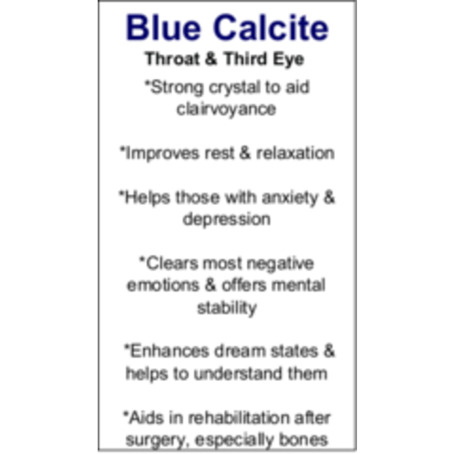 Blue Calcite Cards - Box of 100