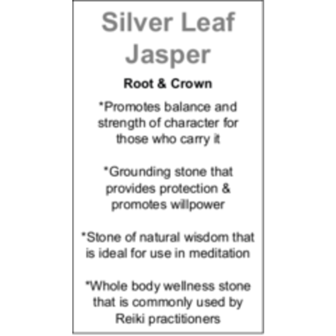 Silver Leaf Jasper Cards - Box of 100