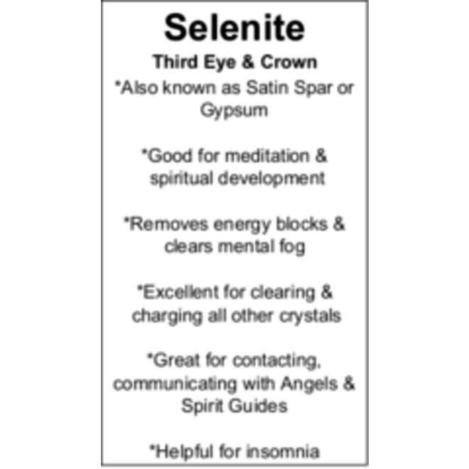 Selenite Cards - Box of 100