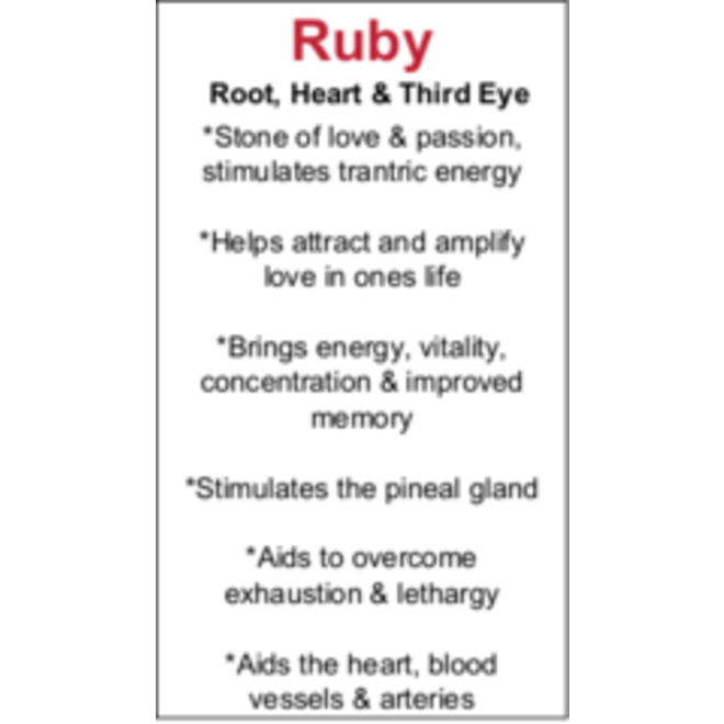 Ruby Cards - Box of 100