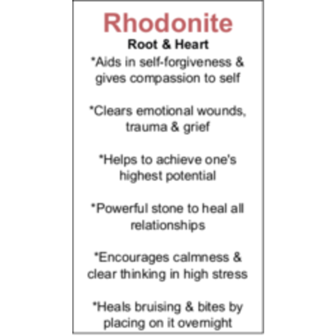 Rhodonite Cards - Box of 100