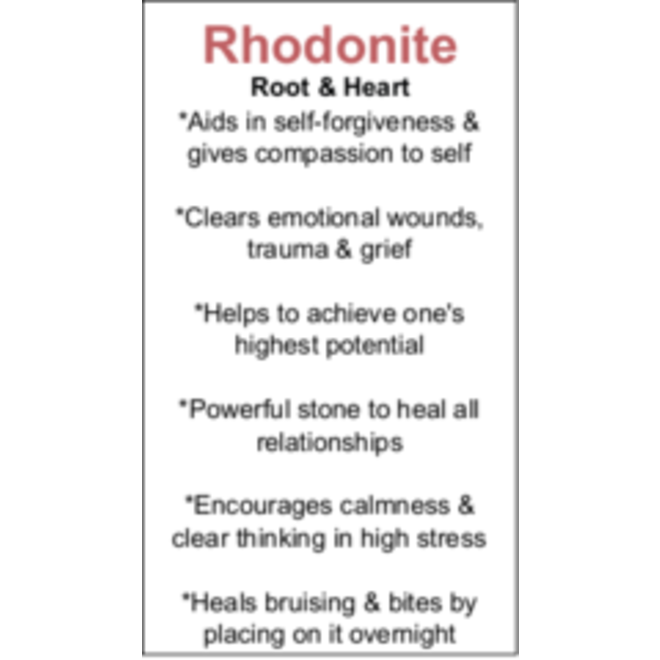 Rhodonite Cards - Box of 250