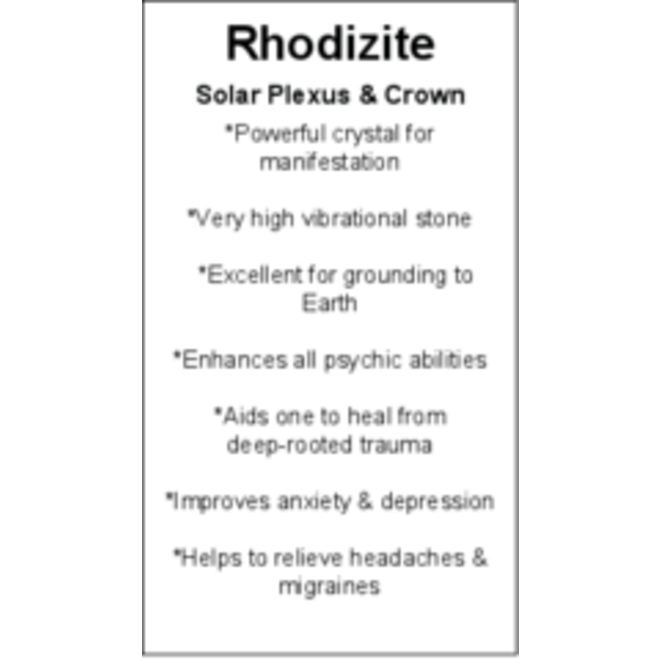 Rhodizite Cards - Box of 250