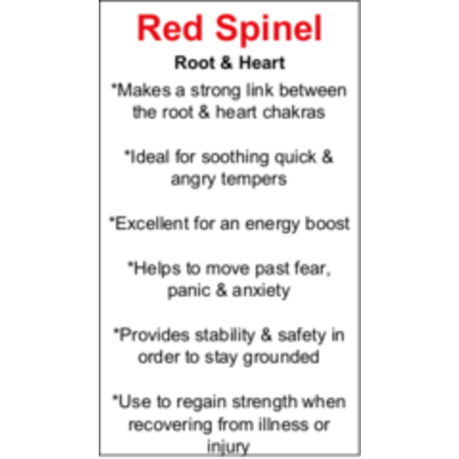 Red Spinel Cards - Box of 100