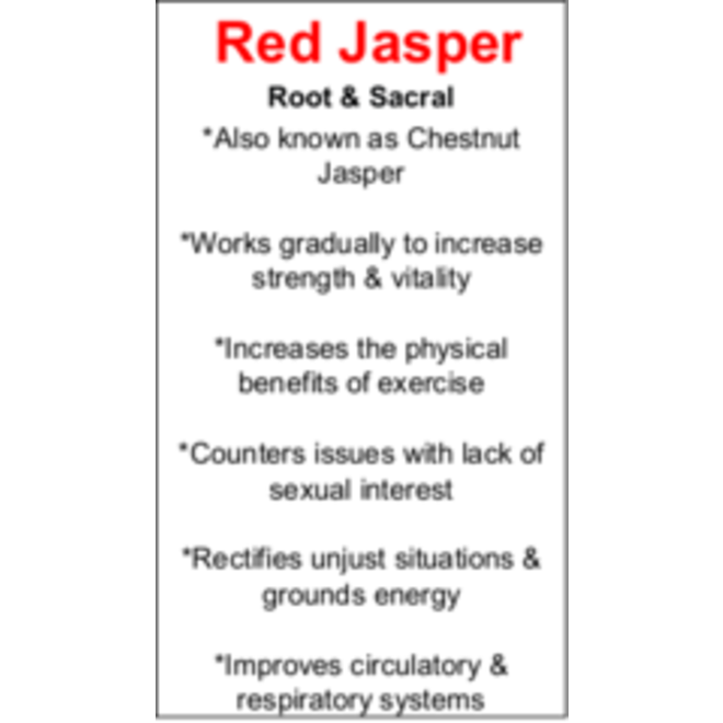 Red Jasper Cards - Box of 100