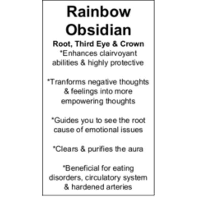 Rainbow Obsidian Cards - Box of 250