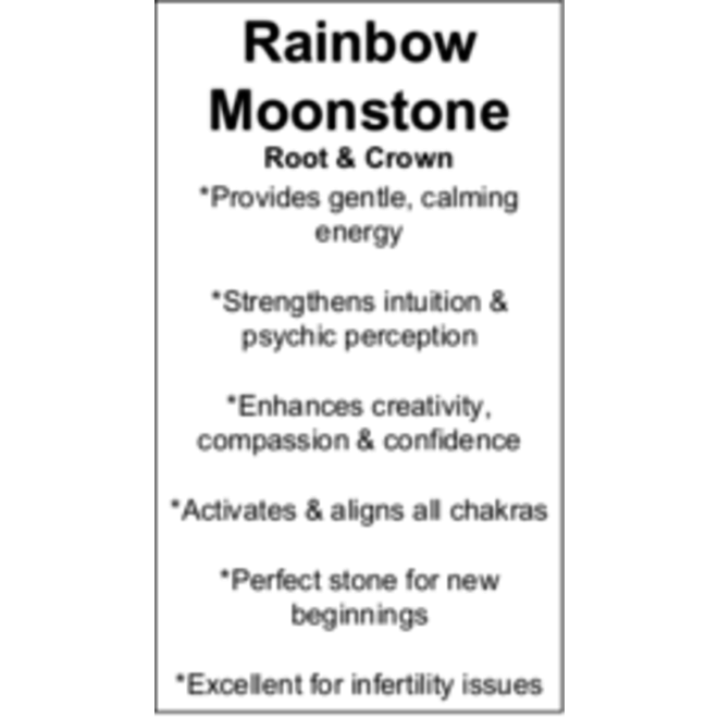 Rainbow Moonstone Cards - Box of 100