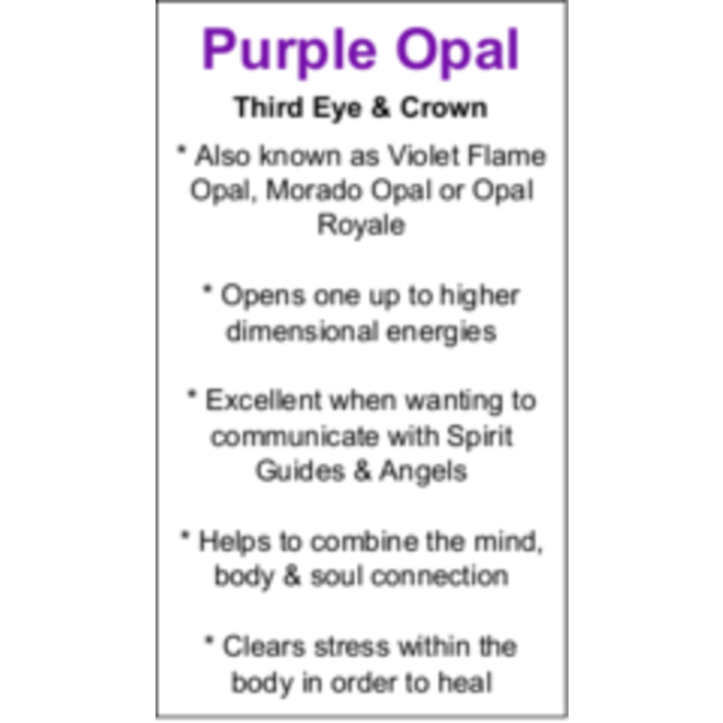 Purple Opal Cards - Box of 250