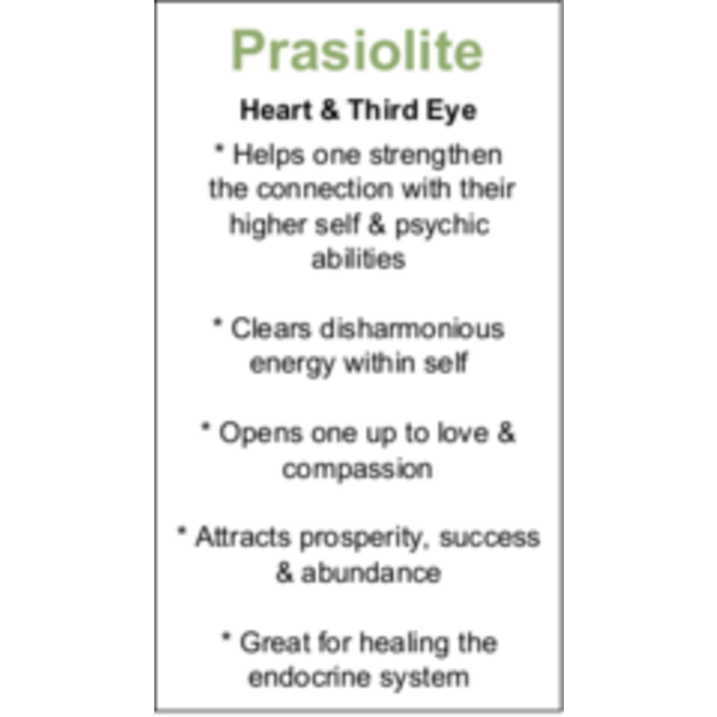 Prasiolite Cards - Box of 100