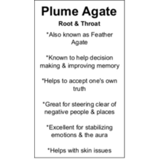 Plume Agate Cards - Box of 100