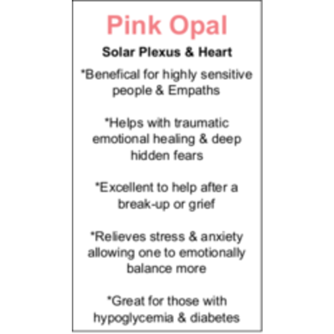 Pink Opal Cards - Box of 100