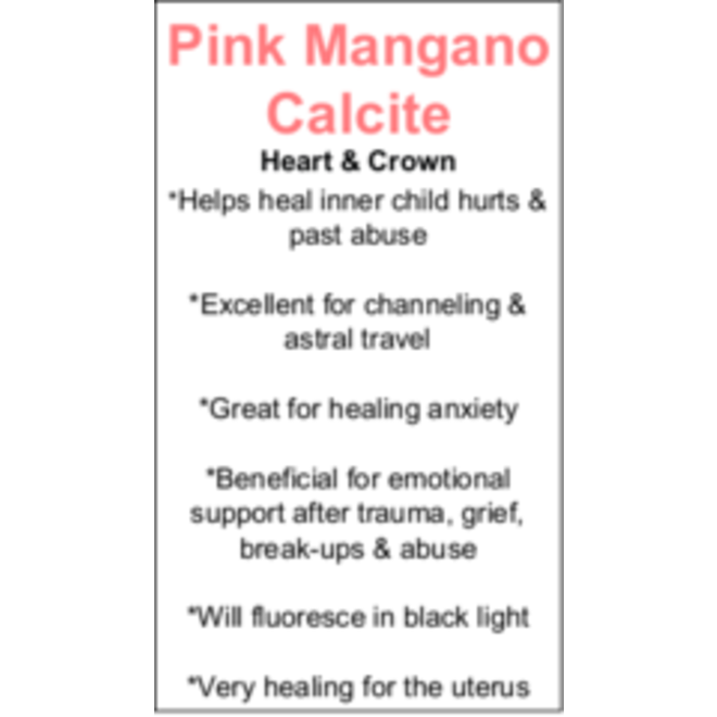 Pink Mangano Calcite Cards - Box of 100