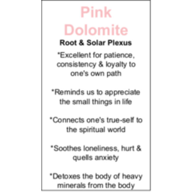 Pink Dolomite Cards - Box of 250