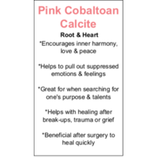 Pink Cobaltain Calcite Cards - Box of 100