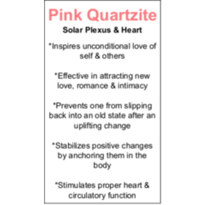 Pink Quartzite Cards - Box of 100