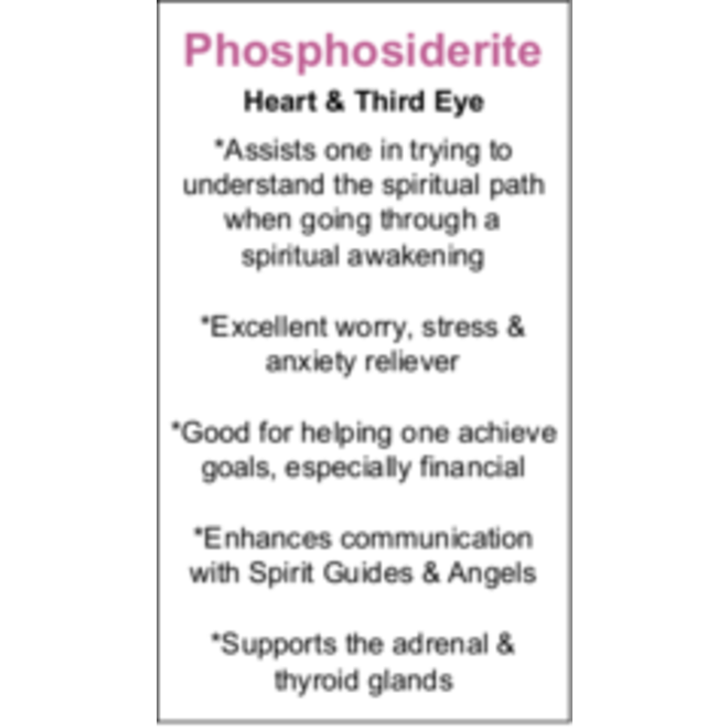 Phosphosiderite Cards - Box of 100