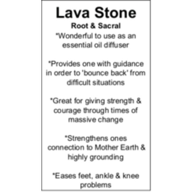 Lava Stone Cards - Box of 100