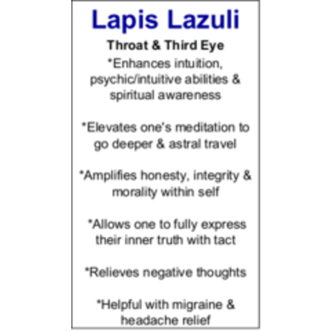 Lapis Lazuli Cards - Box of 100