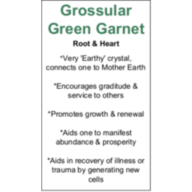 Green Garnet Cards - Box of 100