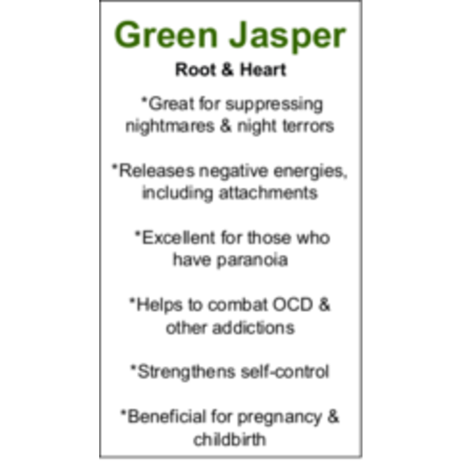 Green Jasper Cards - Box of 250