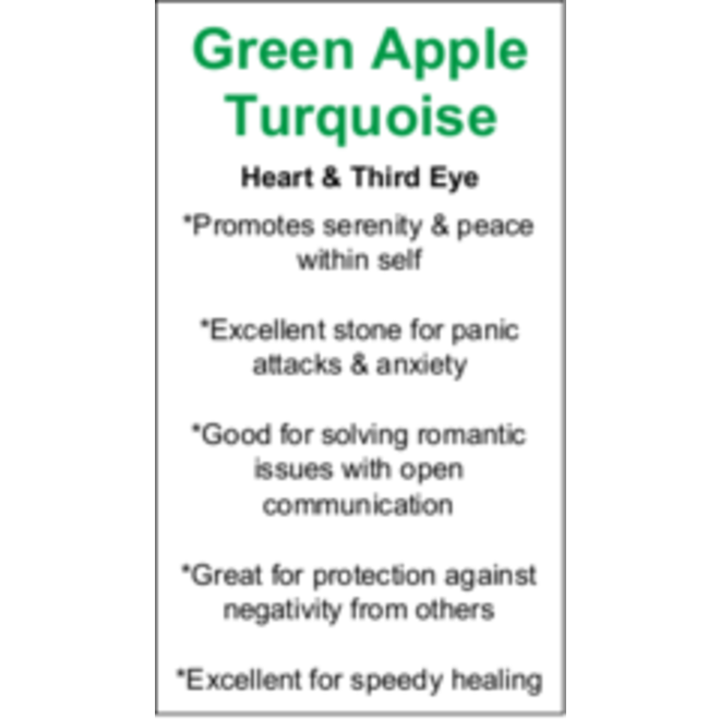 Green Apple Turquoise Cards - Box of 250
