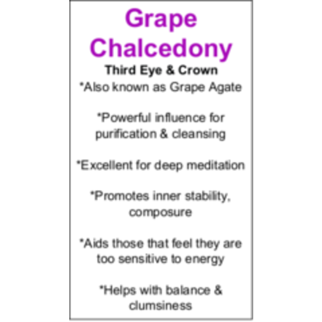 Grape Chalcedony Cards - Box of 100