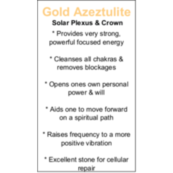 Gold Azeztulite Cards - Box of 100