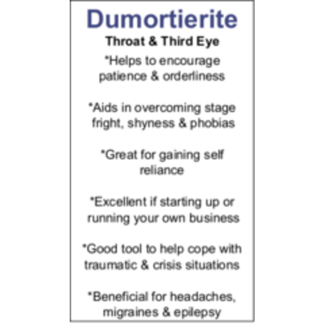 Dumortierite Cards - Box of 100
