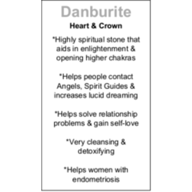 Danburite Cards - Box of 100