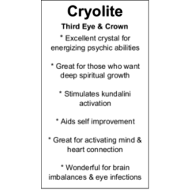 Cryolite Cards - Box of 100