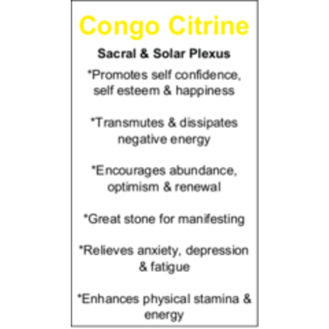 Congo Citrine Cards - Box of 100