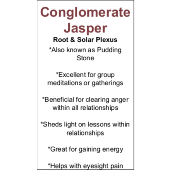 Conglomerate Jasper Cards - Box of 100