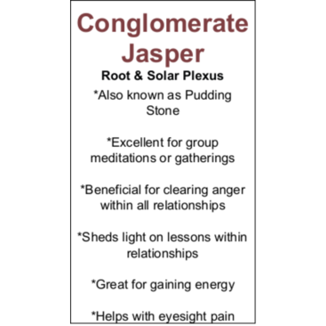 Conglomerate Jasper Cards - Box of 250