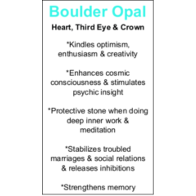 Boulder Opal Cards - Box of 100