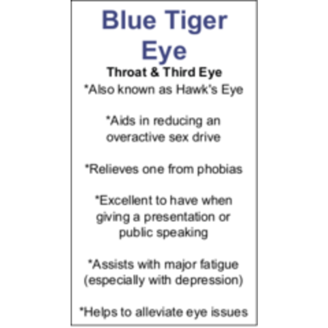 Blue Tiger Eye Cards - Box of 250