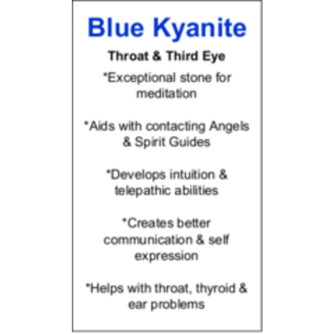 Blue Kyanite Cards - Box of 100