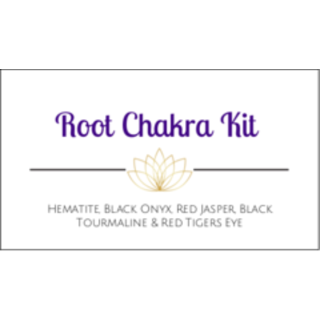 Root Chakra Crystal Kit Cards - Box of 100