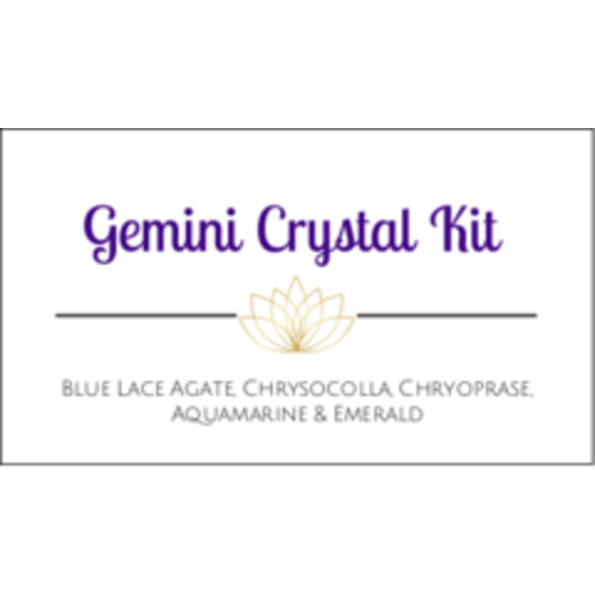 Gemini Zodiac Crystal Kit Cards - Box of 100