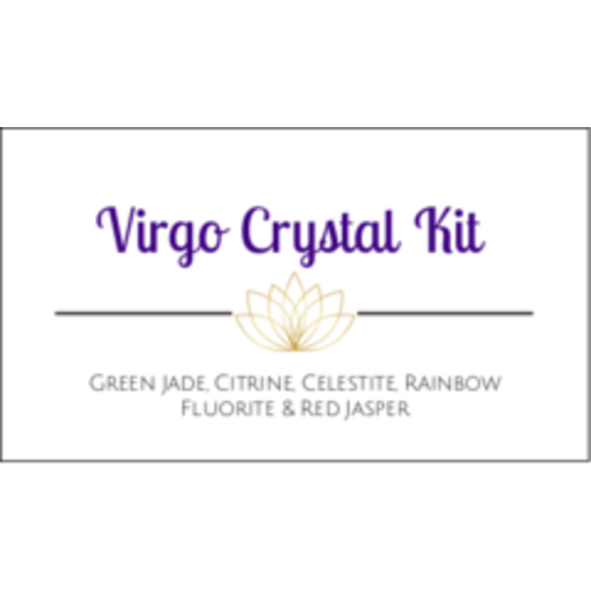 Virgo Zodiac Crystal Kit Cards - Box of 100