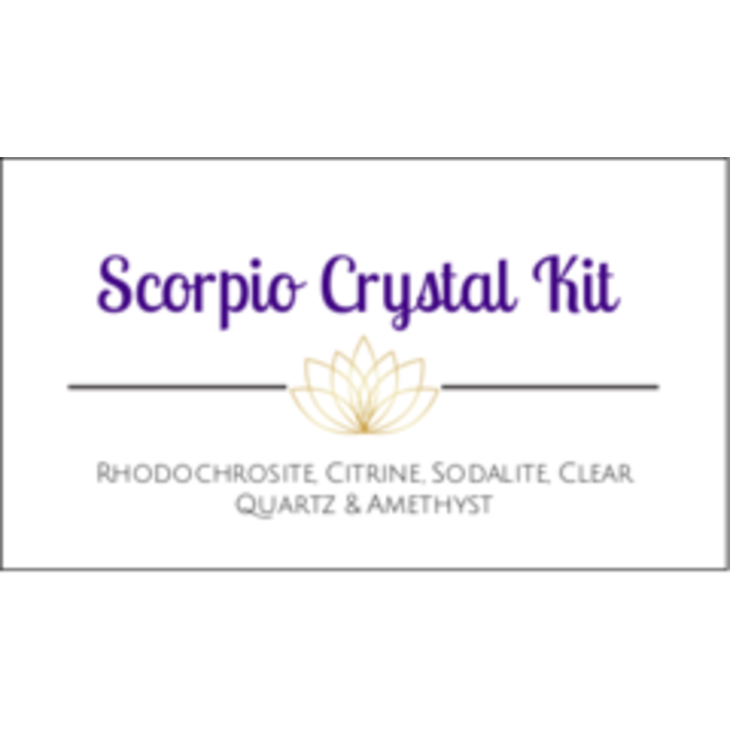 Scorpio Zodiac Crystal Kit Cards - Box of 100