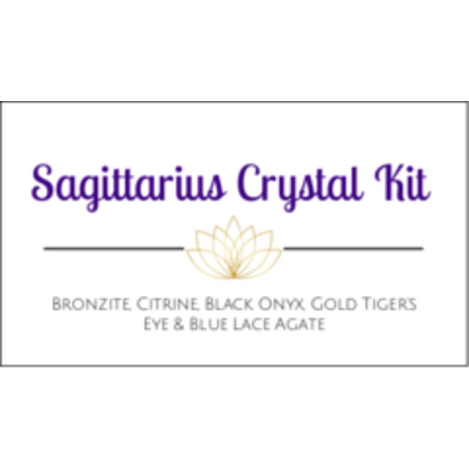 Sagittarius Zodiac Crystal Kit Cards - Box of 100