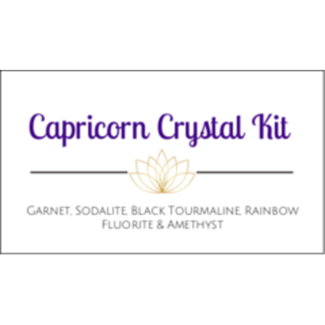 Capricorn Zodiac Crystal Kit Cards - Box of 100